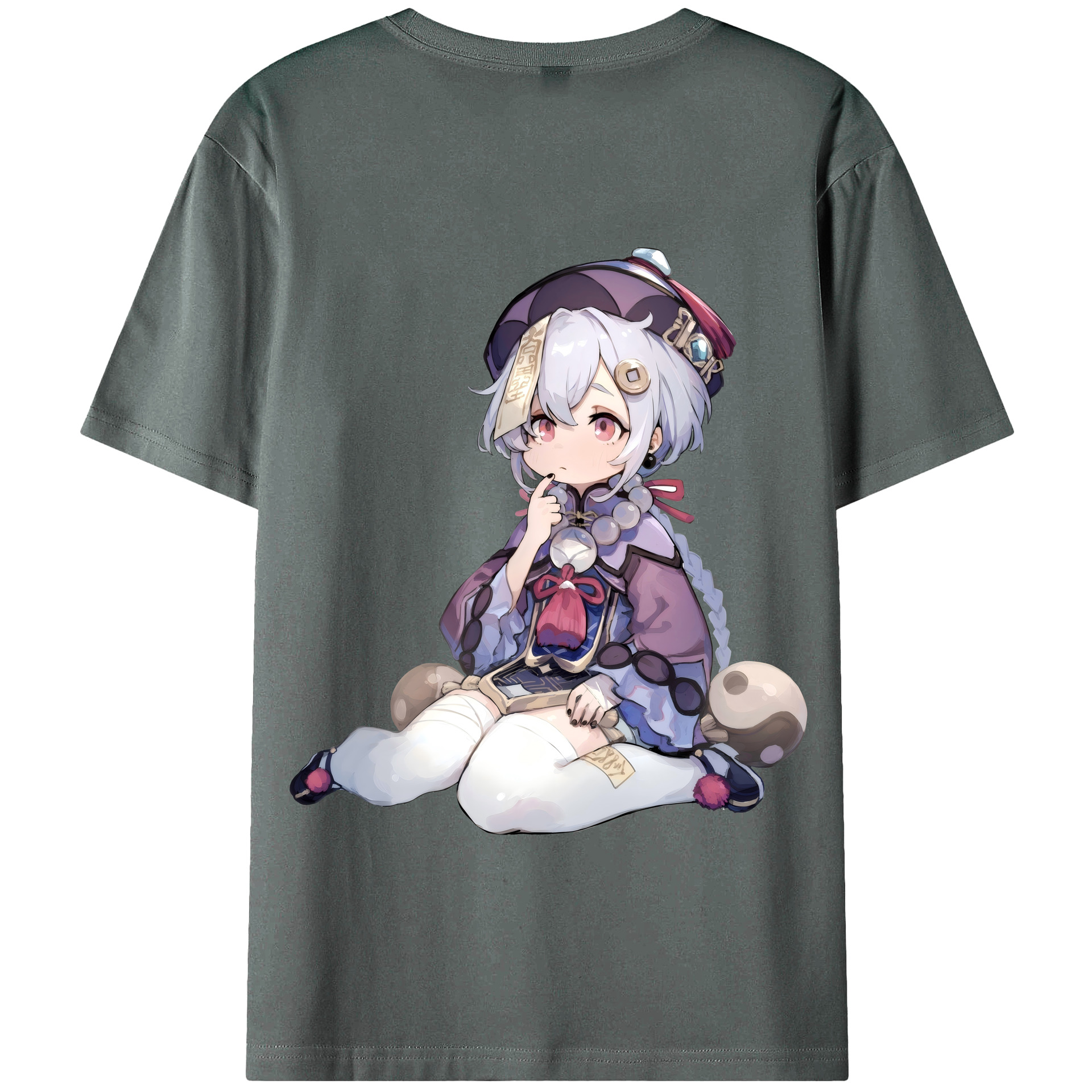 げんし神 七七 なな  genshin Nana 綿100％半袖Tシャツ（背面プリント）